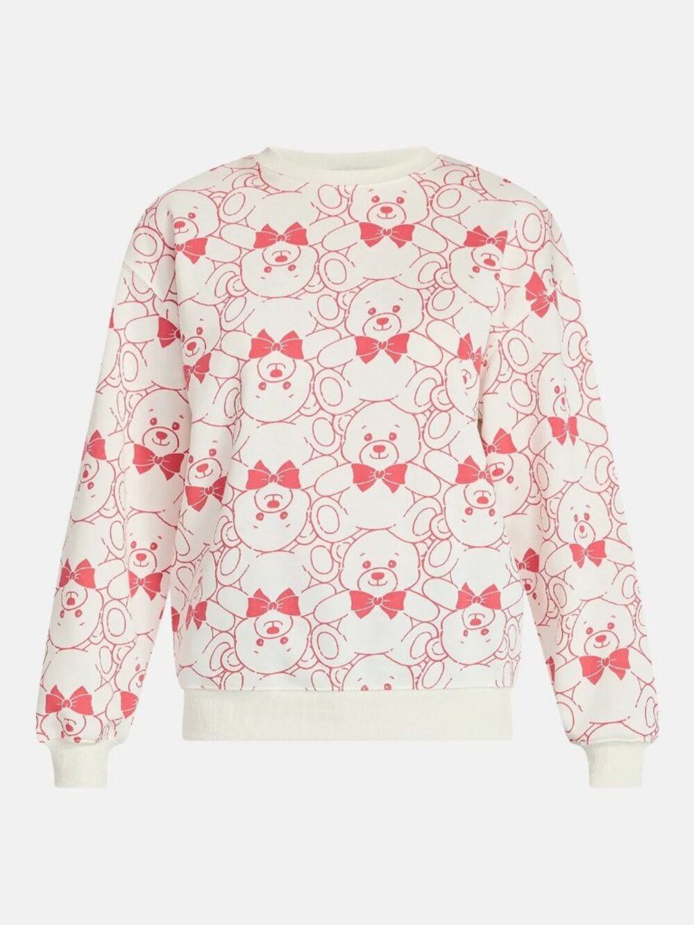 Wound Up Women's Teddy Bear Graphic Fleece Sweatshirt, Size Medium (8-10), - Picture 1 of 3